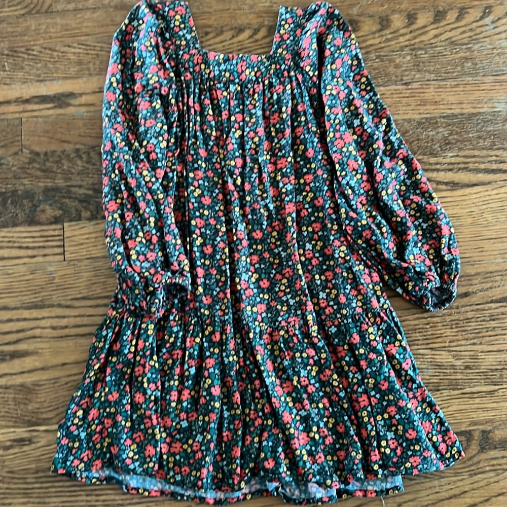 Girls floral cotton dress